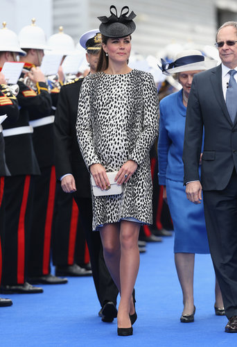 Kate Middleton made her final solo pregnant appearance in Southampton, England, in June 2013 when she christened a Princess Cruises ship.
Kate Middleton made her final solo pregnant appearance in Southampton, England, in June 2013 when she christened a Princess Cruises ship.