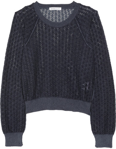 See by Chloé Open-knit cotton sweater