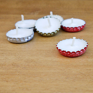 DIY Bottle-Cap Candles