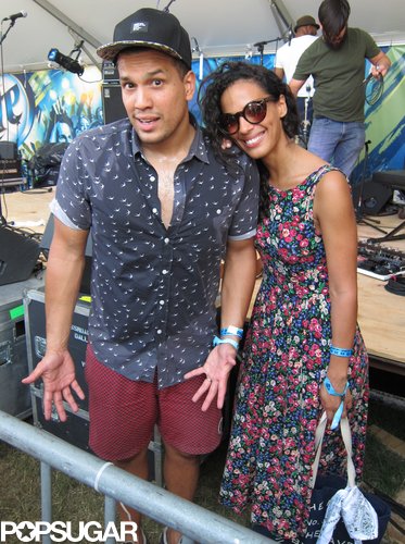 Johnnyswim's Abner Ramirez and Amanda Sudano after their show — in a flurry of eye-catching prints.
Johnnyswim's Abner Ramirez and Amanda Sudano after their show — in a flurry of eye-catching prints.