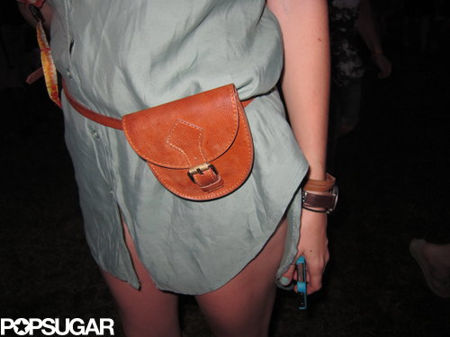 We love how compact but structured this Bonnaroovian's belt bag was.
We love how compact but structured this Bonnaroovian's belt bag was.