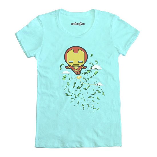 Iron Man (Tony Stark) is a billionaire! He'll do what he wants, including drop money from the sky ($25).
Iron Man (Tony Stark) is a billionaire! He'll do what he wants, including drop money from the sky ($25).