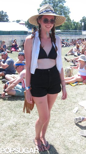 The classic bikini and high-waisted shorts combo looked even sweeter when Madison added a fringe crossbody bag, wide straw hat, and round sunglasses, too.
The classic bikini and high-waisted shorts combo looked even sweeter when Madison added a fringe crossbody bag, wide straw hat, and round sunglasses, too.