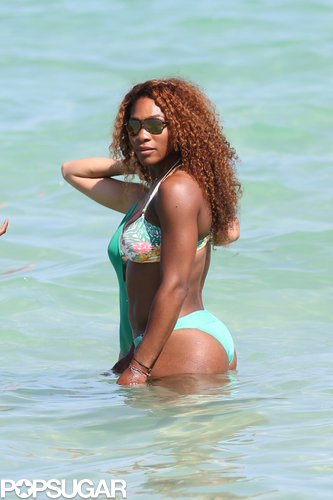 Serena Williams hit the beach in Miami on Saturday.
Serena Williams hit the beach in Miami on Saturday.