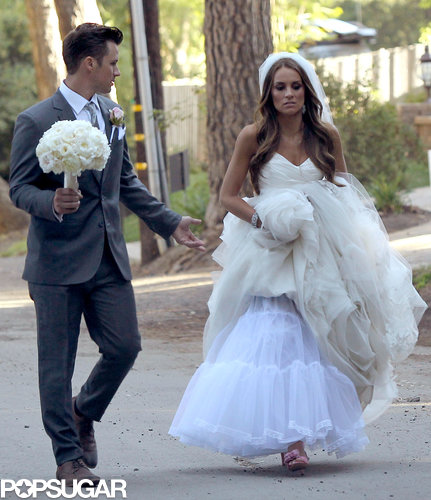 Matt Lanter chatted with Angela Stacy as they strolled together.
Matt Lanter chatted with Angela Stacy as they strolled together.