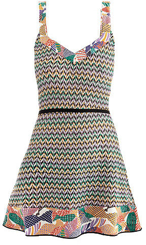 Missoni Mare Fish-print knitted beach dress