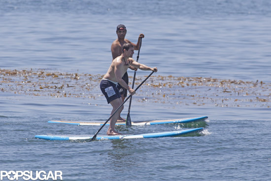 Shirtless Tom Cruise went paddleboarding with his son, Connor Cruise, on Father's Day.
Shirtless Tom Cruise went paddleboarding with his son, Connor Cruise, on Father's Day.