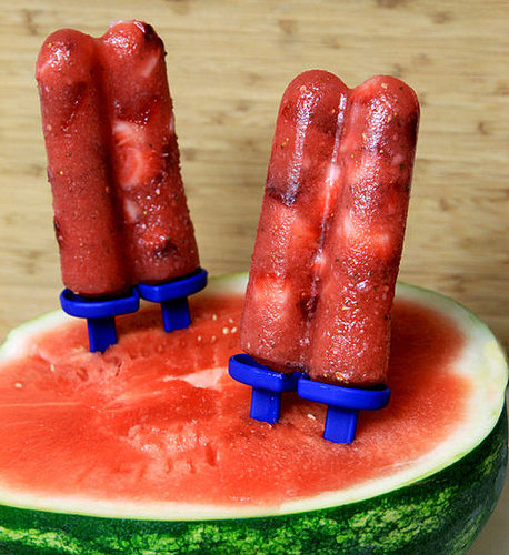 Watermelon Strawberry Mint Popsicles Watermelon Strawberry Mint Popsicles