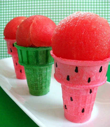 Watermelon Cones Watermelon Cones