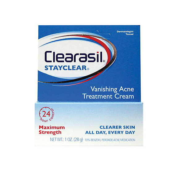 Not only does Clearasil Vanishing Acne Treatment Cream ($6) clear existing pimples, it also keeps new ones from forming.
Not only does Clearasil Vanishing Acne Treatment Cream ($6) clear existing pimples, it also keeps new ones from forming.