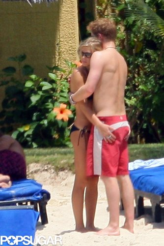 Chelsy Davy hugged Prince Harry during a December 2008 trip to Mauritius Island.
Chelsy Davy hugged Prince Harry during a December 2008 trip to Mauritius Island.
