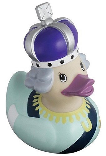The queen will never be missed at bathtime if her royal grandchild has a Queen Duck ($14) floating around the tub.
The queen will never be missed at bathtime if her royal grandchild has a Queen Duck ($14) floating around the tub.