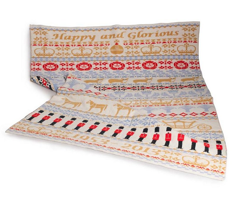 Prince Charles's Highgrove estate's Coronation Baby Blanket ($162) helps celebrate the anniversary of the great-grandmother's coronation 60 years ago.
Prince Charles's Highgrove estate's Coronation Baby Blanket ($162) helps celebrate the anniversary of the great-grandmother's coronation 60 years ago.