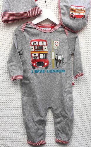 How sweet is Posh Totty Designs Interiors' I Love London Sleep Suit, Hat, and Bib Set ($47) — either for a baby who lives in London or one whose parents aspire to do so?
How sweet is Posh Totty Designs Interiors' I Love London Sleep Suit, Hat, and Bib Set ($47) — either for a baby who lives in London or one whose parents aspire to do so?