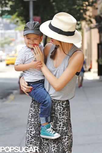 Flynn Works the Cameras With His Model Mom Miranda Kerr Flynn Works the Cameras With His Model Mom Miranda Kerr
