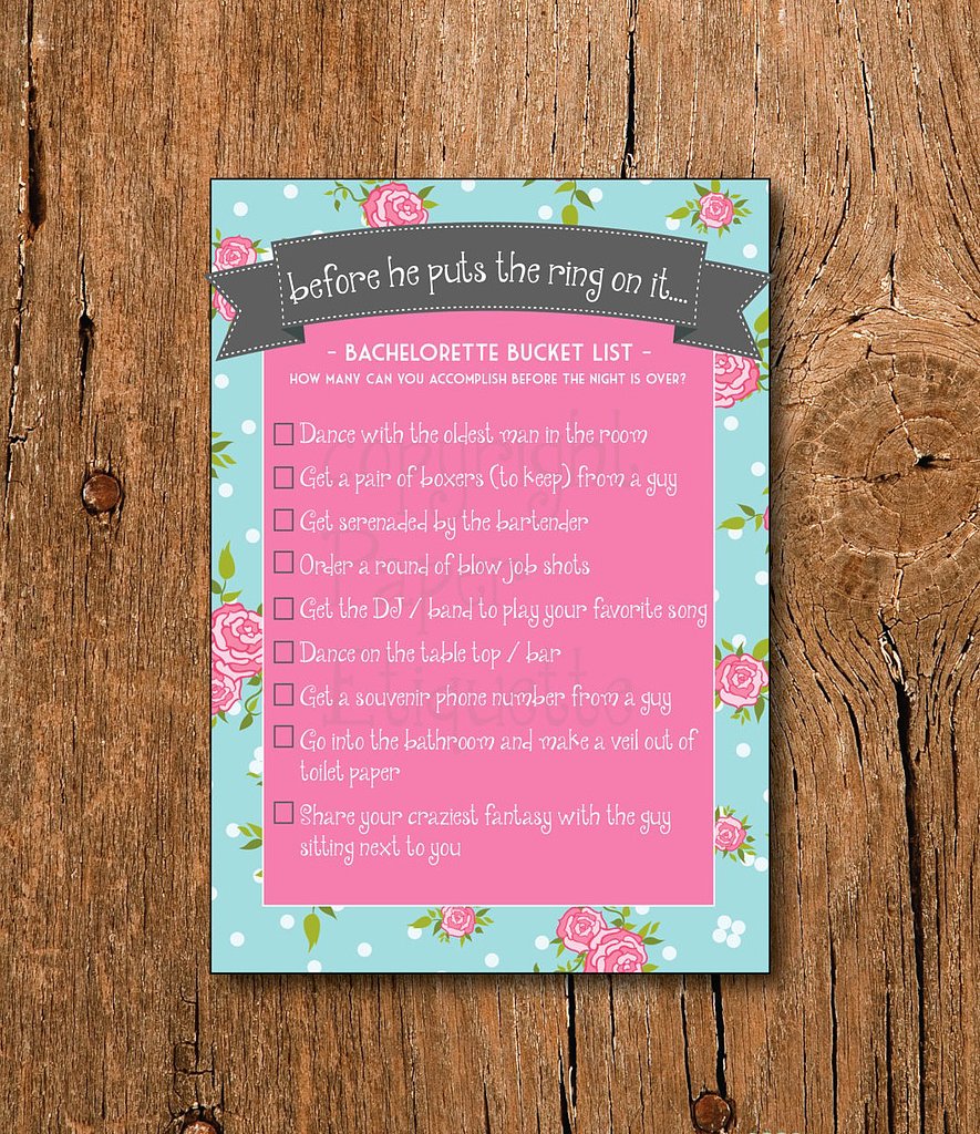 Bridal Bucket List Bridal Shower Games That Promise to Break the Ice