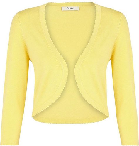 Precis Petite Limon picot edge shrug