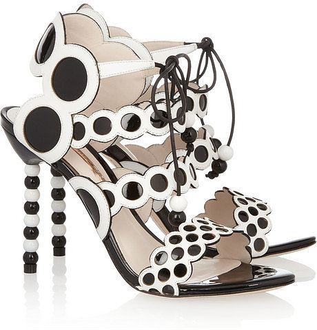 Sophia Webster Yayoi patent and leather sandals