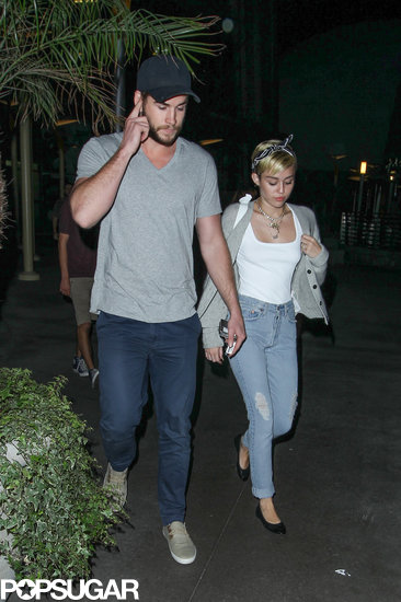 Miley Cyrus and her fiancé, Liam Hemsworth, had a romantic date night in LA.
Miley Cyrus and her fiancé, Liam Hemsworth, had a romantic date night in LA.