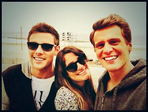 Lea Michele shared a cute photo with her "two favorite boys," boyfriend Cory Monteith and best friend Jonathan Groff.
Source: Twitter user msleamichele
Lea Michele shared a cute photo with her "two favorite boys," boyfriend Cory Monteith and best friend Jonathan Groff.
Source: Twitter user msleamichele