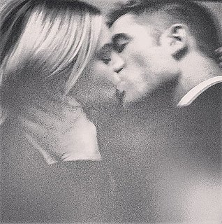 Robert Pattinson Kissing Blonde Girl in Dior Homme Ads