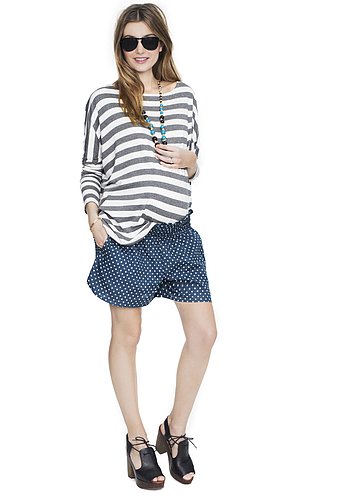 HATCH Collection's Weekend Shorts ($128) come in a variety of fun stripes, solids, and polka dots, and the elastic waist makes them easy to wear below or straight across the belly.
HATCH Collection's Weekend Shorts ($128) come in a variety of fun stripes, solids, and polka dots, and the elastic waist makes them easy to wear below or straight across the belly.