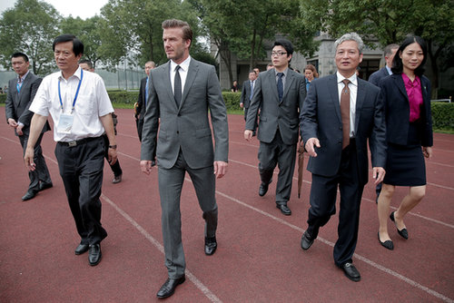 Victoria Beckham Balances Work and Play in Beijing Victoria Beckham Balances Work and Play in Beijing