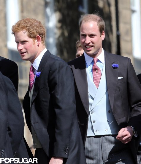 Princes William and Harry arrived in Northumberland, England in June 2013 for Lady Melissa Percy and Thomas van Straubenzee's royal wedding.
Princes William and Harry arrived in Northumberland, England in June 2013 for Lady Melissa Percy and Thomas van Straubenzee's royal wedding.