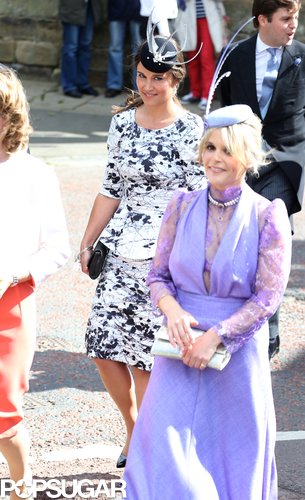 Pippa Middleton wore a floral dress.
Pippa Middleton wore a floral dress.