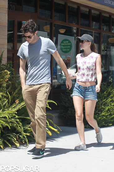 Adam Brody and Leighton Meester go to breakfast in LA.
Adam Brody and Leighton Meester go to breakfast in LA.