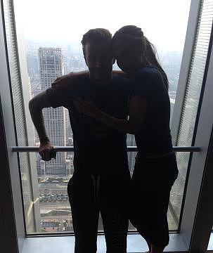 Victoria Beckham cuddled up to her husband, David Beckham, during downtime in Beijing.
Source: Twitter user victoriabeckham
Victoria Beckham cuddled up to her husband, David Beckham, during downtime in Beijing.
Source: Twitter user victoriabeckham