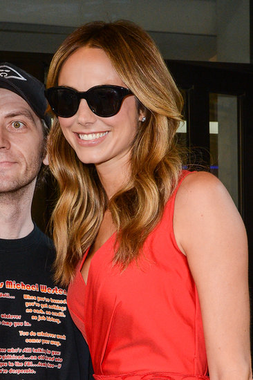 Meanwhile, Stacy Keibler stuck with the classics, sporting a black pair in New York City. Love the look? Try it yourself with a Stella McCartney pair ($225).
Meanwhile, Stacy Keibler stuck with the classics, sporting a black pair in New York City. Love the look? Try it yourself with a Stella McCartney pair ($225).
