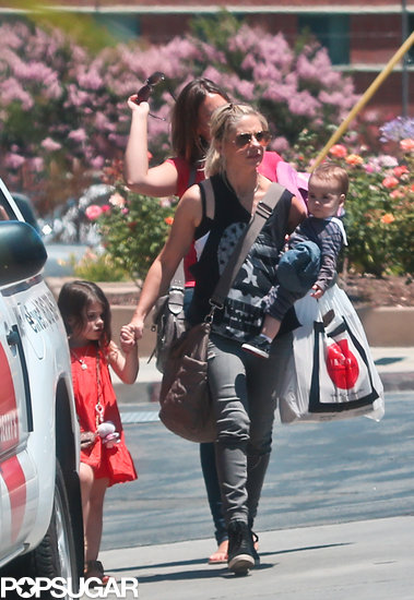 Sarah Michelle Gellar held onto daughter Charlotte Prinze's hand.
Sarah Michelle Gellar held onto daughter Charlotte Prinze's hand.