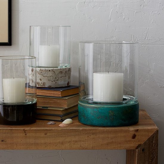 Outdoor hurricanes ($19-$29, originally $29-$39) create quite the ambience, but they can also be used to accent your fireplace or console table if brought inside.
Outdoor hurricanes ($19-$29, originally $29-$39) create quite the ambience, but they can also be used to accent your fireplace or console table if brought inside.