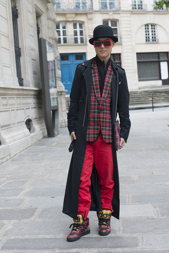 Wear whatever you love — even if that means combining firetruck red pants with a tartan blazer and serious sneaks.
Wear whatever you love — even if that means combining firetruck red pants with a tartan blazer and serious sneaks.