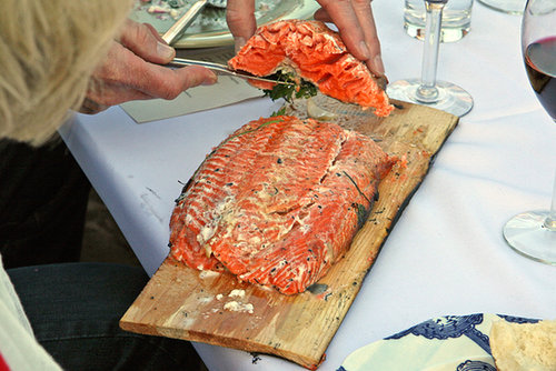 Washington: Cedar Plank Grilled Salmon Washington: Cedar Plank Grilled Salmon