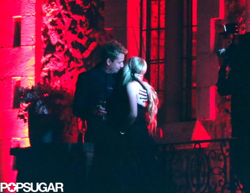 Avril Lavigne and Chad Kroeger kissed on the balcony after getting married in France.
Avril Lavigne and Chad Kroeger kissed on the balcony after getting married in France.