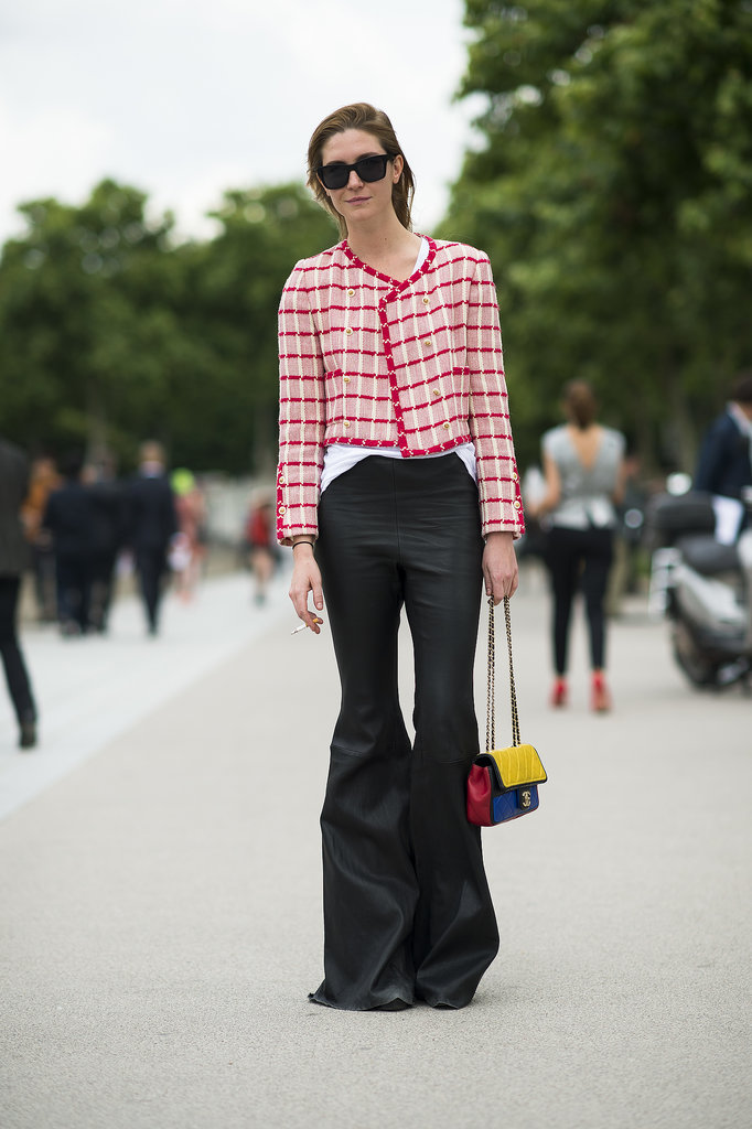 This showgoer topped her dramatic flares with a little Parisian flair — a tweedy jacket for just the right chic finish.
Source: Le 21ème | Adam Katz Sinding
This showgoer topped her dramatic flares with a little Parisian flair — a tweedy jacket for just the right chic finish.
Source: Le 21ème | Adam Katz Sinding
