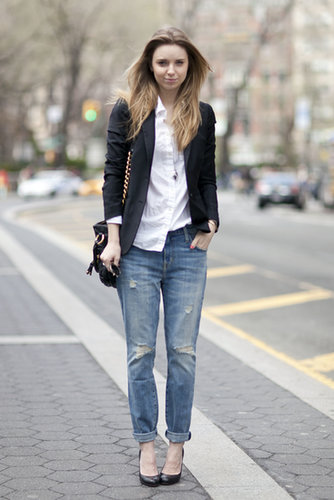 Take your favorite button-down and jeans to work with a blazer and pumps.
Source: Le 21ème | Adam Katz Sinding
Take your favorite button-down and jeans to work with a blazer and pumps.
Source: Le 21ème | Adam Katz Sinding