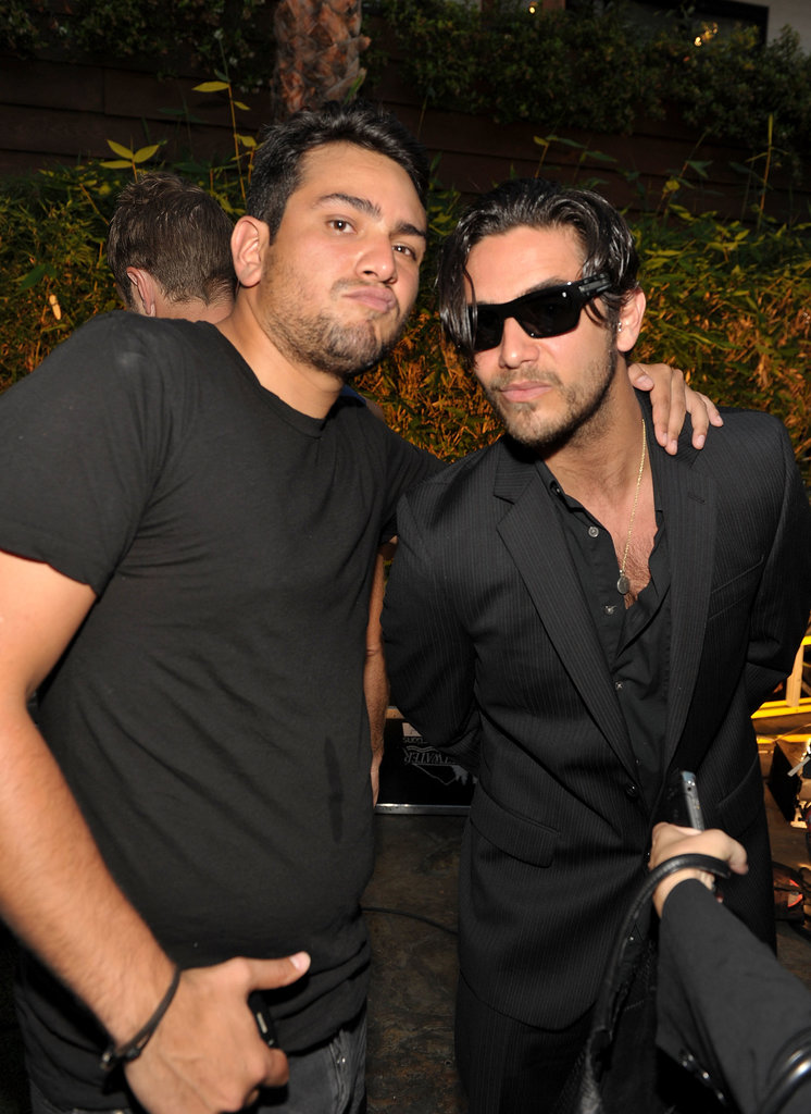 Frankie Delgado and Justin Bobby buddied up at a July 2010 party in LA.
Frankie Delgado and Justin Bobby buddied up at a July 2010 party in LA.