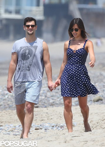 Justin Bartha and his fiancée, Lia Smith, held hands for a Fourth of July beach walk in Malibu.
Justin Bartha and his fiancée, Lia Smith, held hands for a Fourth of July beach walk in Malibu.