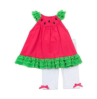 Skip the a.m. guesswork with Rare Editions' Watermelon Set ($23-$25) — an easy, head-to-toe look for babies and tots from 12 months to 4T.
Skip the a.m. guesswork with Rare Editions' Watermelon Set ($23-$25) — an easy, head-to-toe look for babies and tots from 12 months to 4T.