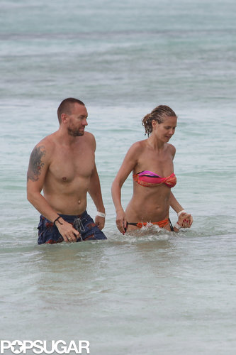Heidi Klum frolicked in the ocean with her boyfriend, Martin Kristen.
Heidi Klum frolicked in the ocean with her boyfriend, Martin Kristen.
