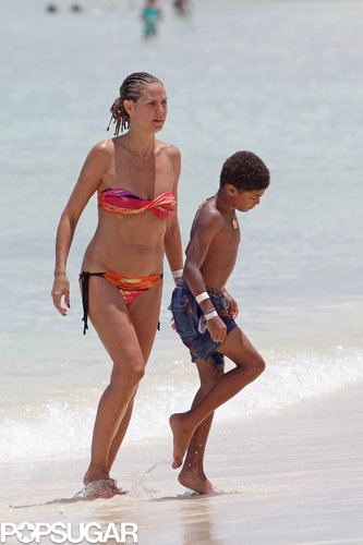 Heidi Klum spent the day with her kids and boyfriend in the Bahamas.
Heidi Klum spent the day with her kids and boyfriend in the Bahamas.