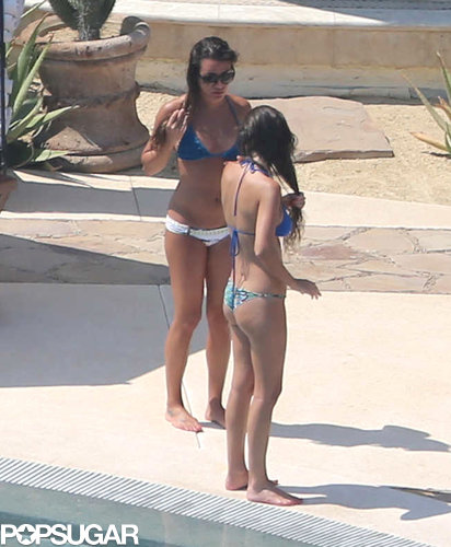 Lea Michele took a dip in the pool while vacationing in Cabo.
Lea Michele took a dip in the pool while vacationing in Cabo.