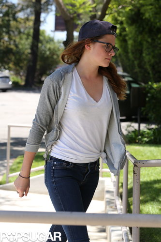 Kristen Stewart Gets Back to Work in Her Signature Style Kristen Stewart Gets Back to Work in Her Signature Style