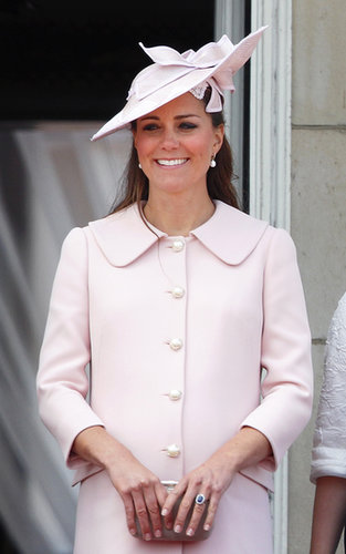 In her final public appearance before maternity leave, Kate's blowout was tucked securely under a pink hat.
In her final public appearance before maternity leave, Kate's blowout was tucked securely under a pink hat.