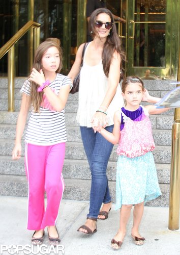 Suri Cruise Leads Katie Holmes on a Big Apple Playdate Suri Cruise Leads Katie Holmes on a Big Apple Playdate