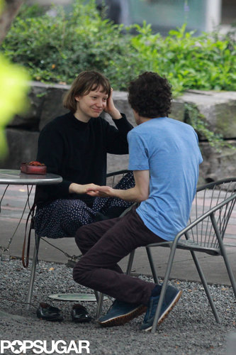 Jesse Eisenberg and Mia Wasikowska had a date in a Toronto park.
Jesse Eisenberg and Mia Wasikowska had a date in a Toronto park.