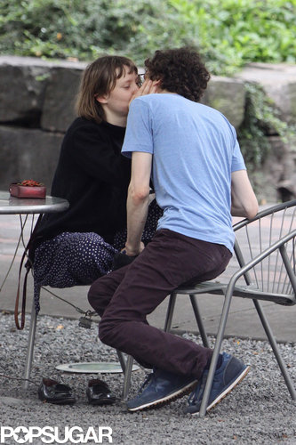 Jesse Eisenberg shared a kiss with Mia Wasikowska in a Toronto park.
Jesse Eisenberg shared a kiss with Mia Wasikowska in a Toronto park.